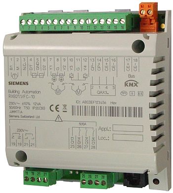 RXB21.1/FC-11: Siemens Desigo, Комнатные контроллеры для 3-скоростных вентиляторов RXB21.1/FC-11: Siemens Desigo, Комнатные контроллеры для 3-скоростных вентиляторов