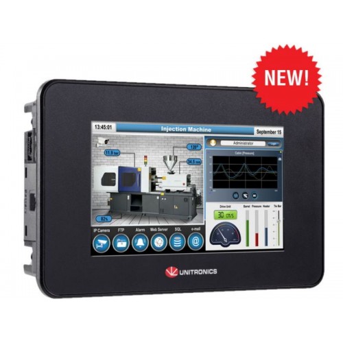 US5-B10-T42 Контроллер Unistream 5" PRO T42 24DI, 2AI, 16TO Unitronics