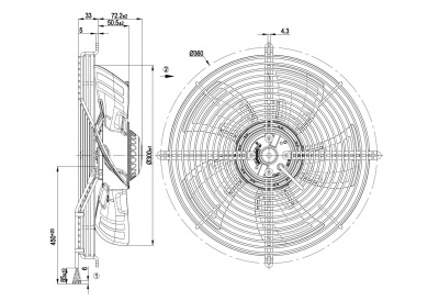 Вентилятор осевой ebmpapst S4E300BS7231