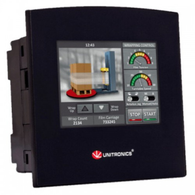 SM35-J-RA22 Контроллер SAMBA: 3,5" 24VDC, 12DI, 2AI, 1HS/Энкодер, 2PT100/TC, 8RO, 2AO Unitronics