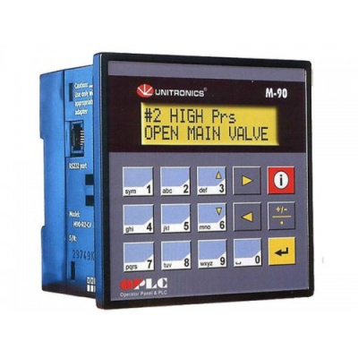 M91-2-R2C Контроллер M91: 12/24 VDC, 10DI (из них 3 HS), 2AI, 6RO Unitronics M91-2-R2C Контроллер M91: 12/24 VDC, 10DI (из них 3 HS), 2AI, 6RO Unitronics